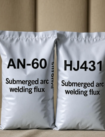 Can submerged arc welding fluxes An-60 and HJ431 replace each other?